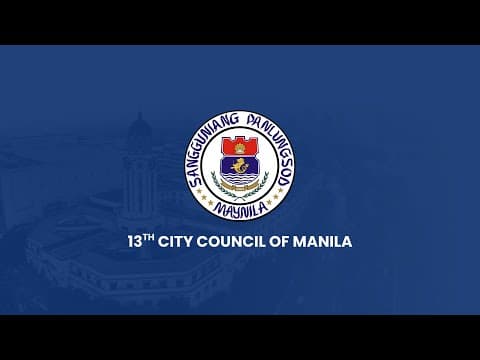 Thumbnail for January 8, 2026 | 13th City Council of Manila - Resumption of Regular Session No. 43 by Office of the Vice Mayor - City of Manila