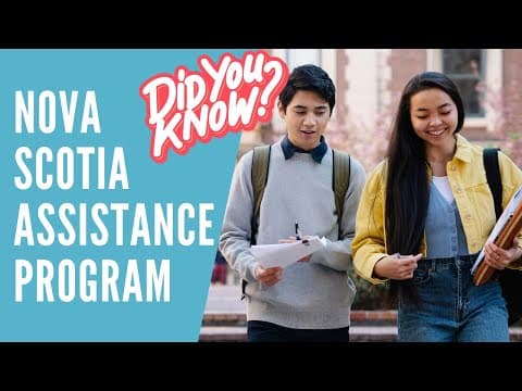 Thumbnail for NOVA SCOTIA STUDENT ASSISTANCE PROGRAM | HOW I MADE MONEY FROM MY STUDENT LOANS by Campus Catalogue