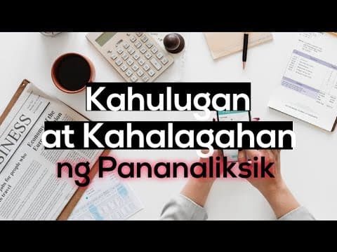 Thumbnail for Pahapyaw na Pagtalakay:  Kahulugan at Kahalagahan ng Pananaliksik by Ang Filipino TV Talakayan