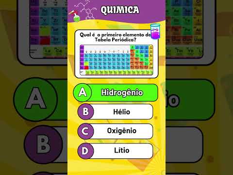 Thumbnail for QUIZ Química-🔥 Você Acerta Essas PERGUNTAS de QUÍMICA? | Quiz Rápido e Desafiante ⚗️💥 by Professora Claudia 