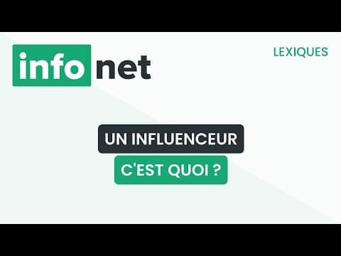 Thumbnail for Un influenceur, c'est quoi ? (définition, aide, lexique, tuto, explication) by Infonet