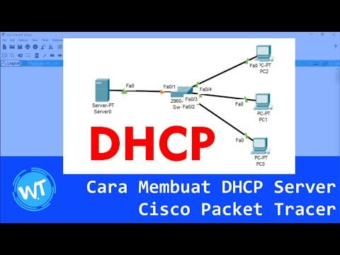 Thumbnail for Cara Membuat DHCP Server Di Cisco Packet Tracer Mudah by WinTekno Studio