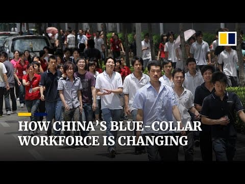 Thumbnail for Millions of new blue-collar jobs are piling on pressure for many workers in China by South China Morning Post