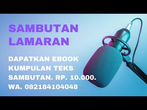 Thumbnail for TEKS SAMBUTAN LAMARAN PIHAK WANITA by Ade Candra