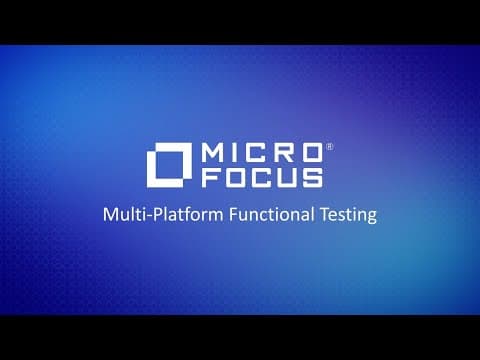Thumbnail for Smarter Testing with the UFT Family of Functional Testing Solutions by OpenText ADM, CyberRes and ITOM Products