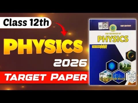 Thumbnail for 💯 Hit guarantee! 12th class Physics Guess Paper 2026 | Class 12 Target paper 2026 | Sindh board by Learn with Irza