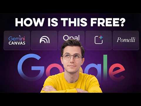 Thumbnail for I Tried Google's 7 FREE AI Tools (Destroys All Paid Alternatives) by Parker Prompts