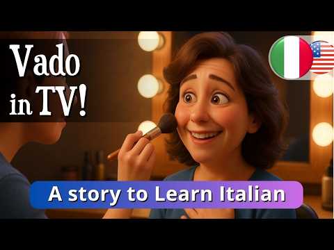 Thumbnail for LEARN ITALIAN with a Funny Simple Story  -  I go to a TV show (A1 - A2) by Epic Italian Journey