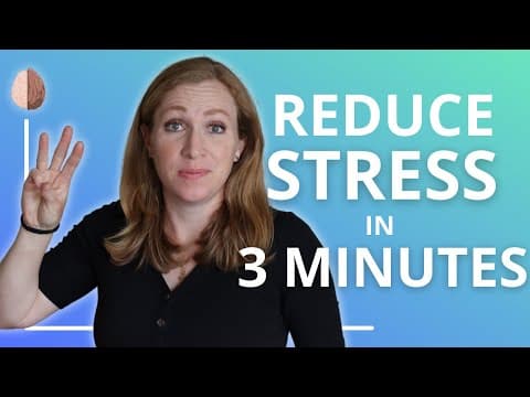 Thumbnail for 3-Minute Stress Management: Reduce Stress With This Short Activity by Therapy in a Nutshell