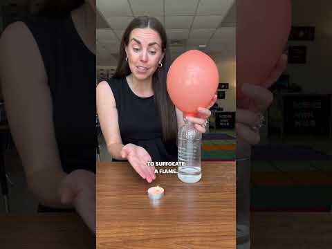 Thumbnail for DIY Fire Extinguisher! 🔥💨🤯 #scienceexperiment #scienceteacher #statesofmatter #scienceismagic by Nancy Bullard (Mrs. B TV)