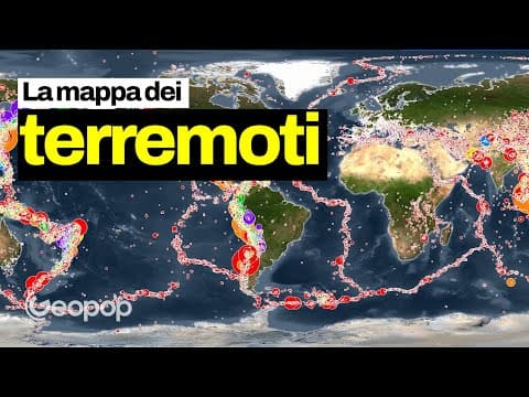 Thumbnail for Vi spiego dalla mappa dei terremoti in che zone si verificano maggiormente gli eventi sismici by Geopop