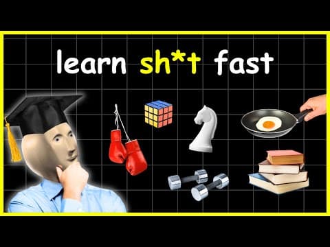 Thumbnail for how to learn ANYTHING faster than anyone by Older Brother