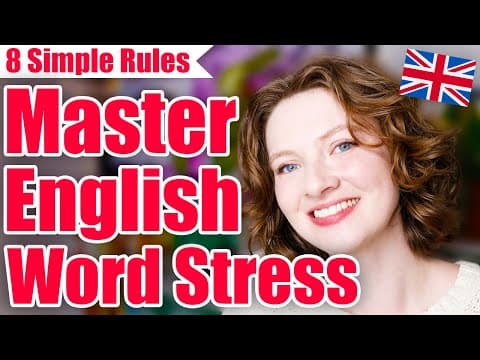 Thumbnail for WORD STRESS in English - What are the rules for Word Stress in English? by Pronunciation with Emma