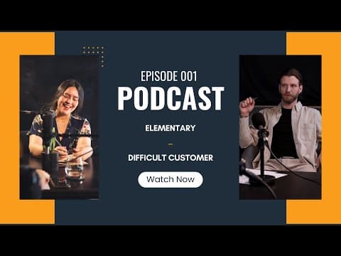 Thumbnail for Real-Life English Conversations with Podcasts | Episode 001 Elementary | Difficult customer by English Podcast 365