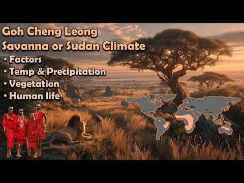 Thumbnail for G C Leong | Savanna or Sudan Climate: Factors Temp & Precipitation Vegetation Human life | UPSC by Zeta Axis (UPSC-SSC)