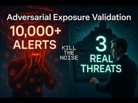 Thumbnail for Hack Yourself Before Attackers Do: The Power of Adversarial Exposure Validation (AEV) by techtalk1024
