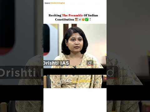 Thumbnail for The Preamble Of Indian Constitution 📜☠️🤯✅ Soumya Sharma | Upsc Interview by IAS Illumine