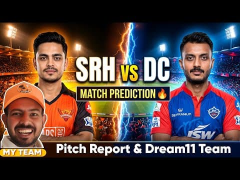 Thumbnail for SRH vs DC Today Match Dream11 Prediction | Sunrisers Hyderabad vs Delhi Capitals 2026 | Match 31 by Sports Fantasy Guruji