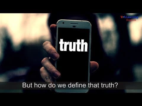 Thumbnail for News Literacy Lesson 3: Establishing the Truth by VOA Learning English