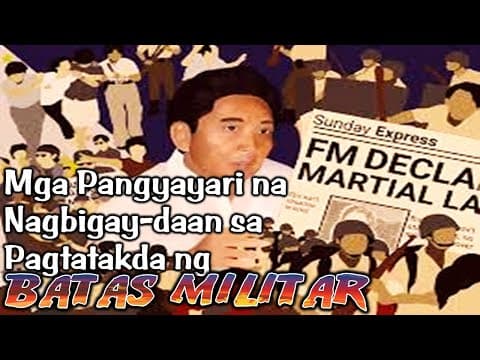 Thumbnail for AP - Mga Pangyayaring Nagbigay Daan sa Pagtatakda ng Batas Militar (Martial Law) by EZ Link