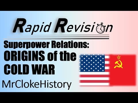 Thumbnail for GCSE History Rapid Revision: Wartime Conferences by MrClokeHistory