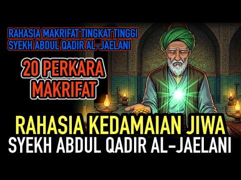 Thumbnail for 20 PERKARA MAKRIFAT: Rahasia Kedamaian Jiwa Syekh Abdul Qadir Al Jaelani (Full Penjelasan) by REZEKI ILHAM