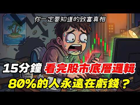 Thumbnail for 15分鐘看懂股市底層邏輯:為什麼80%的人永遠在虧錢?股市底層邏輯#散戶虧錢#投資心理學 by 錢腦袋