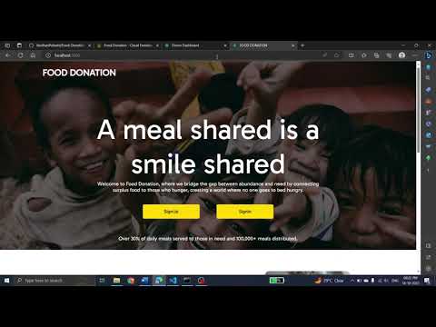 Thumbnail for Build Full Stack Web Application on Food Donation platform by Vardhan Polisetti