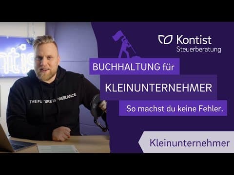 Thumbnail for Buchhaltung für Kleinunternehmer | Buchhalterische Pflichten mit Kleinunternehmerregelung by STEUERFIT