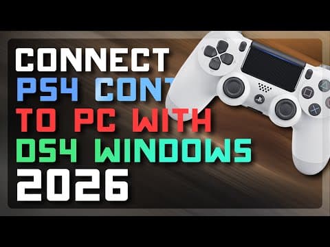 Thumbnail for How to Connect PS4 Controller to PC w/ DS4 Windows 2026 - Rebind Keys & Display Playstation Buttons by Chupacabra Tutorials