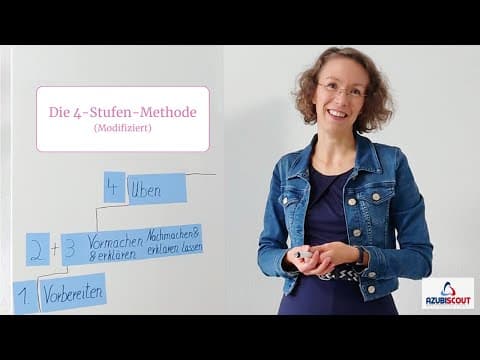 Thumbnail for Videoserie Lehrmethoden - Die vier Stufen Methode (Modifiziert) by AzubiScout_com