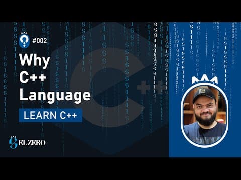 Thumbnail for [Arabic] Fundamentals Of Programming With C++ #002 - Why C++ Language by Elzero Web School