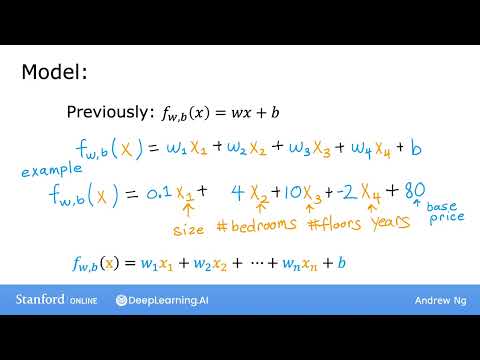 Thumbnail for #21 Machine Learning Specialization [Course 1, Week 2, Lesson 1] by DeepLearningAI