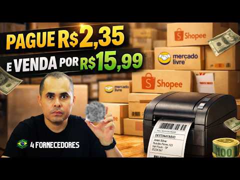 Thumbnail for (4 FORNECEDORES) Onde comprar por R$2,35 e vender por R$15,99 no MercadoLivre Shopee e lojas físicas by Rodrigo Vitorino - Sua Meta Soluções Online