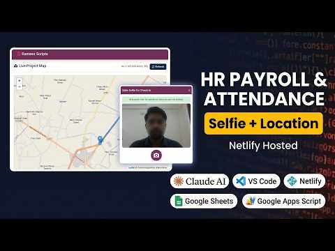 Thumbnail for Build a Free HR Payroll System with Selfie Attendance & GPS | Claude Code + Google Sheets by Mohammad Rameez Imdad
