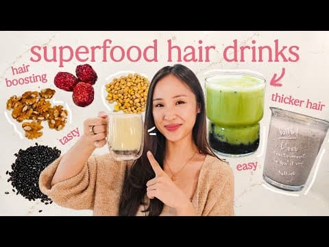 Thumbnail for Drink THIS for hair growth, thick + shiny hair 👌🏼 *3 easy recipes* by Beauty Within