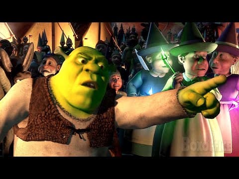 Thumbnail for Fairy Tales creatures invade Shrek's swamp 🔥 4K by  Boxoffice ANIMATION ☆ Movie Scenes 
