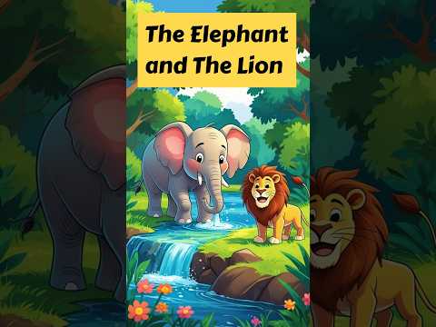 Thumbnail for The Elephant and the Lion Moral Stories in English For Children #story#kids #learningstory #english by Meenu's Channel
