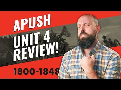 Thumbnail for APUSH Unit 4 REVIEW [Period 4: 1800-1848]—EVERYTHING You NEED to Know by Heimler's History