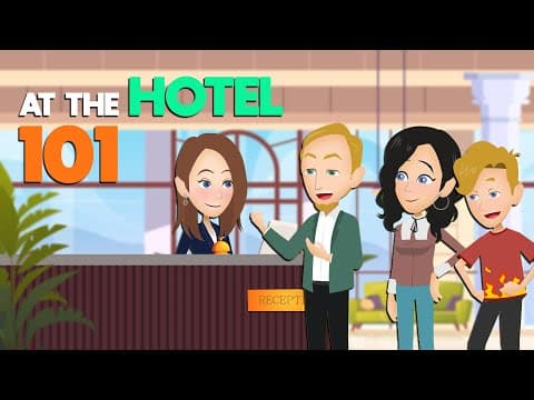 Thumbnail for Learn English Speaking Conversation Practice with Topic | At the Hotel 101 | Daily Conversations by English Speaking Course