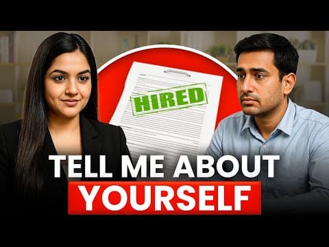 Thumbnail for Interview Question: Tell Me About Yourself (Freshers & Experienced People) by Diksha Arora - Interview Coach