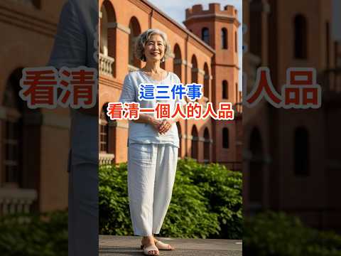 Thumbnail for 中老年交友識人術，真正值得深交一輩子的人，都有這三個特徵! #人生智慧 #人生感悟 #正能量 #交朋友 #哲理 #退休生活 #中老年生活 #老年頻道 #樂齡生活 by 熟齡生活學