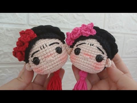 Thumbnail for Tutorial Llavero  de frida kahlo  Tejido a crochet by tejiendo en ratitos