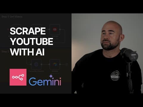 Thumbnail for How to Scrape ANY YouTube Video Transcript With Just AI! (FREE) by Owain Lewis
