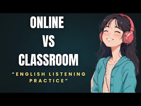 Thumbnail for Online vs Classroom Learning Debate | English Listening Practice by KnowTopia Studio