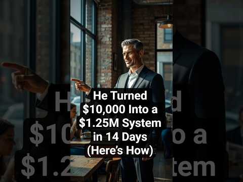 Thumbnail for He Turned $10,000 Into a $1.25M System in 14 Days (Here’s How) #businessstrategy #success #money by Wealth Mode Mentality