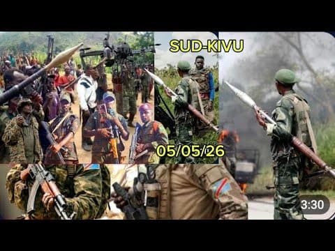 Thumbnail for 🔥🚨05/05/26 CHAMP DE BATAILLE SUD-KIVU ⚔️ ARMÉE CONGOLAISE & BURUNDAISE DOMINENT💥SITUATION MAÎTRISÉE  by Afro infos 243