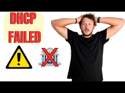 Thumbnail for We Lost Internet at a Bank – And DHCP Wasn’t the Problem... by Jake's Tech