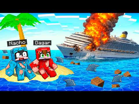 Thumbnail for Sobrevivimos al Accidente en BARCO en una ISLA en Minecraft by Nacho