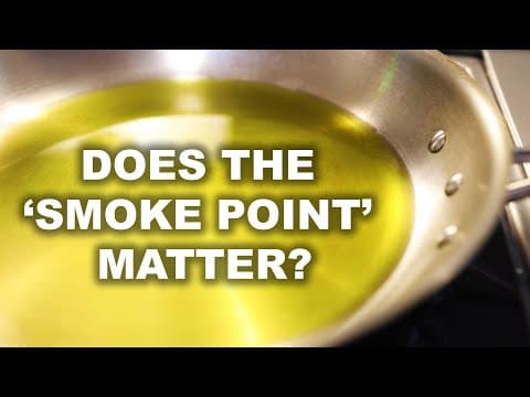 Thumbnail for Is olive oil safe at high heat? Does it taste bad? by Adam Ragusea